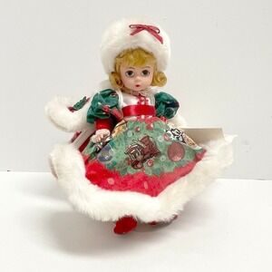 1993 Madame Alexander Christmas Caroler 8" Doll With Stand & Tags #19650
